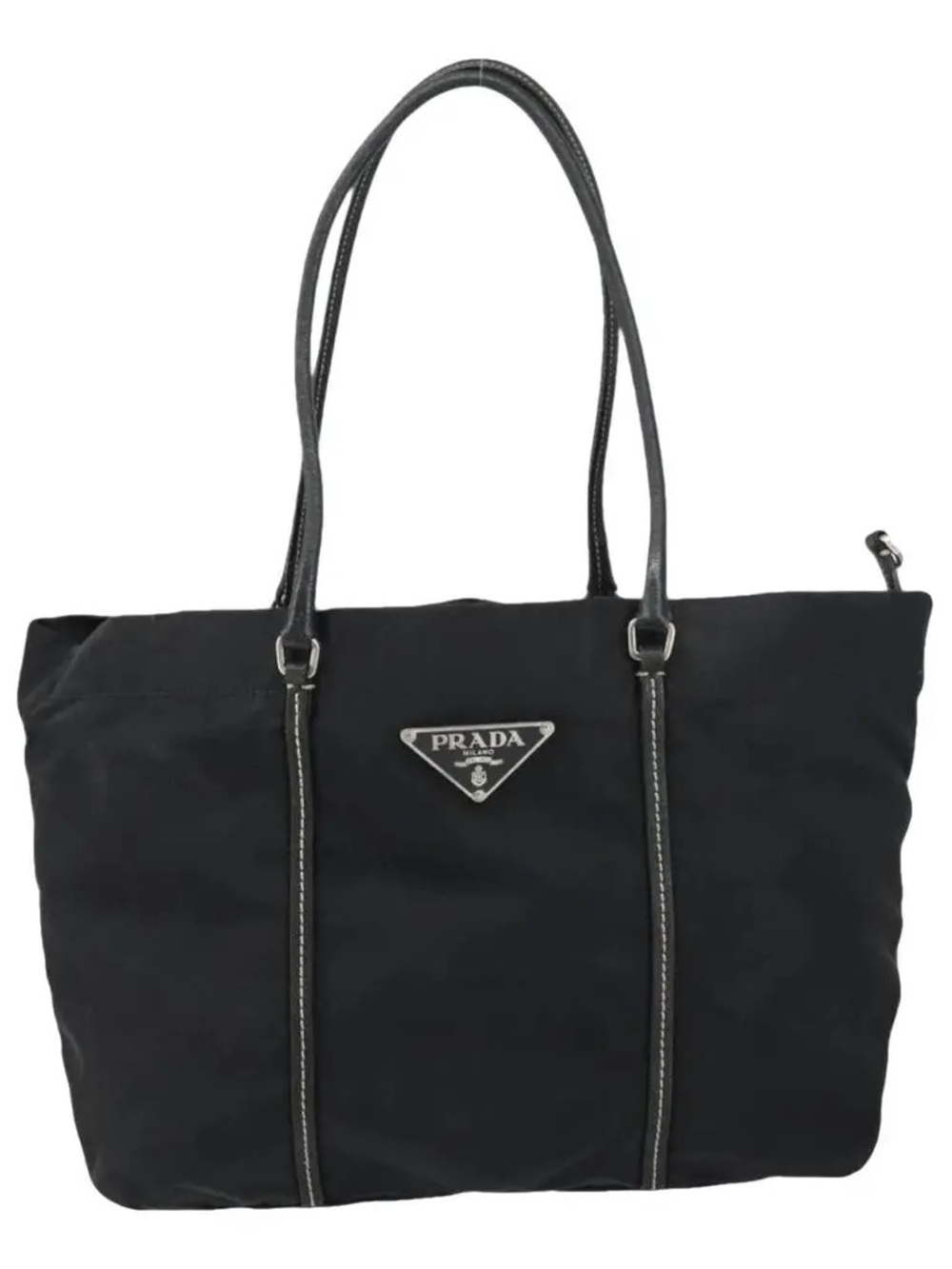 Prada Black Nylon Small Tote Bag